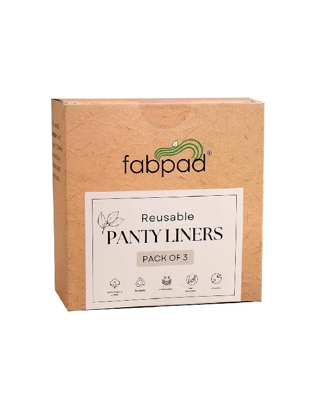 Fabpad Reusable Washable Eco-Friendly Cotton Sanitary Cloth Pads Pantyliners, 3 Pads-3.webp